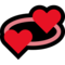 Revolving Hearts emoji on Microsoft
